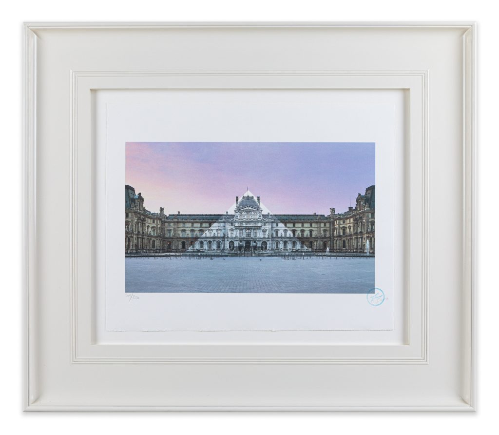 “JR au Louvre, la Pyramide (5.55am 12 June 2017)”