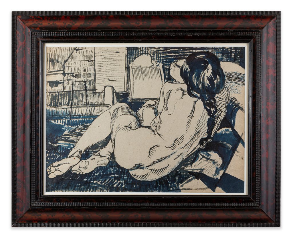 “Reclining Nude (with Nude study on the reverse) (c.1935)”