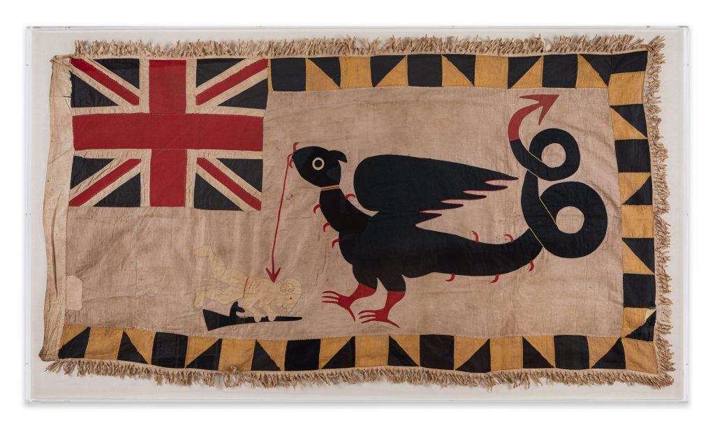 “Fante Asafo Flag “”Will You Fly or Will You Vanish”” (c.1940)”