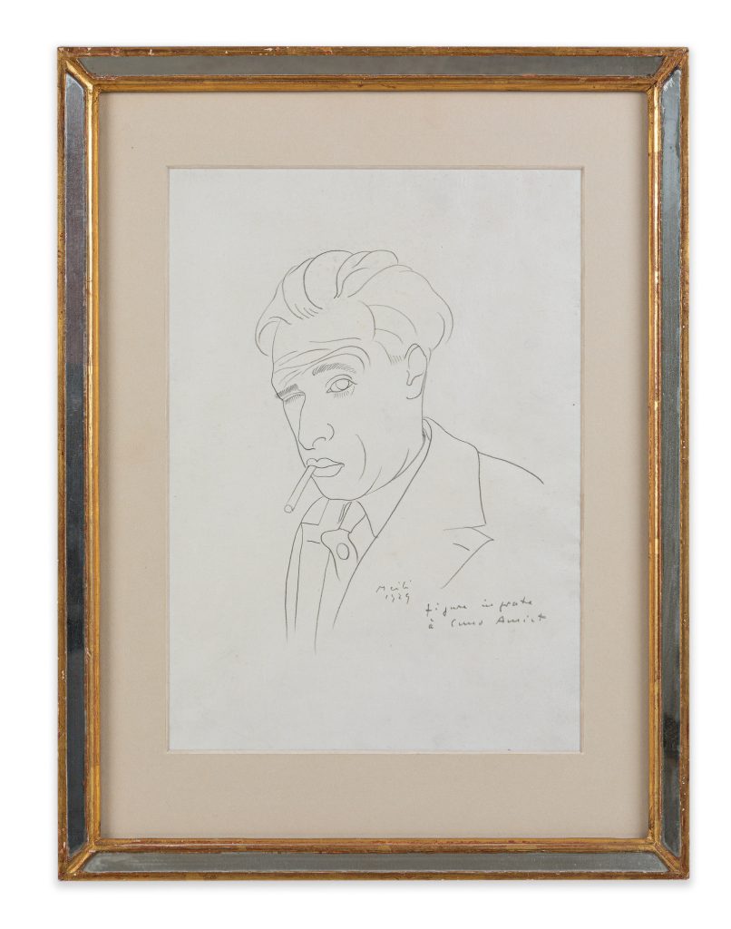 “Self-Portrait – dedicated and given to Cuno Amiet (1929)”