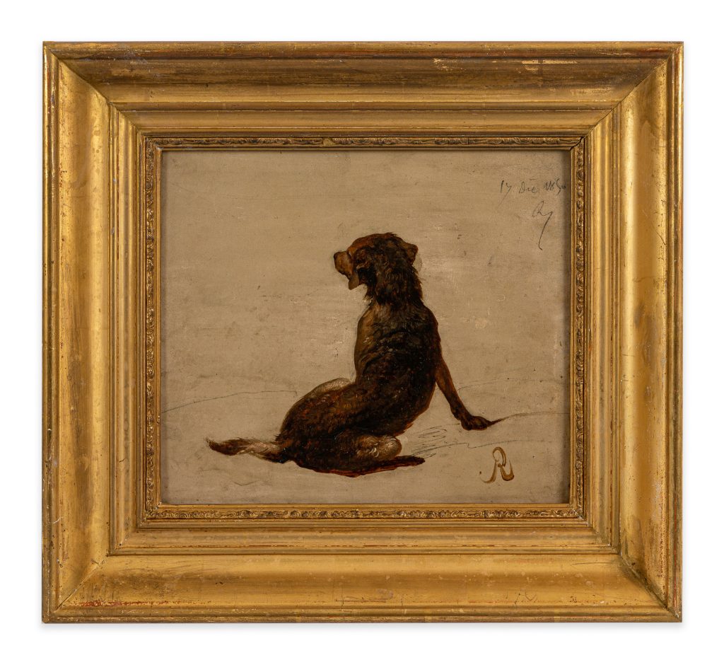 “Sitting Dog (1850)”