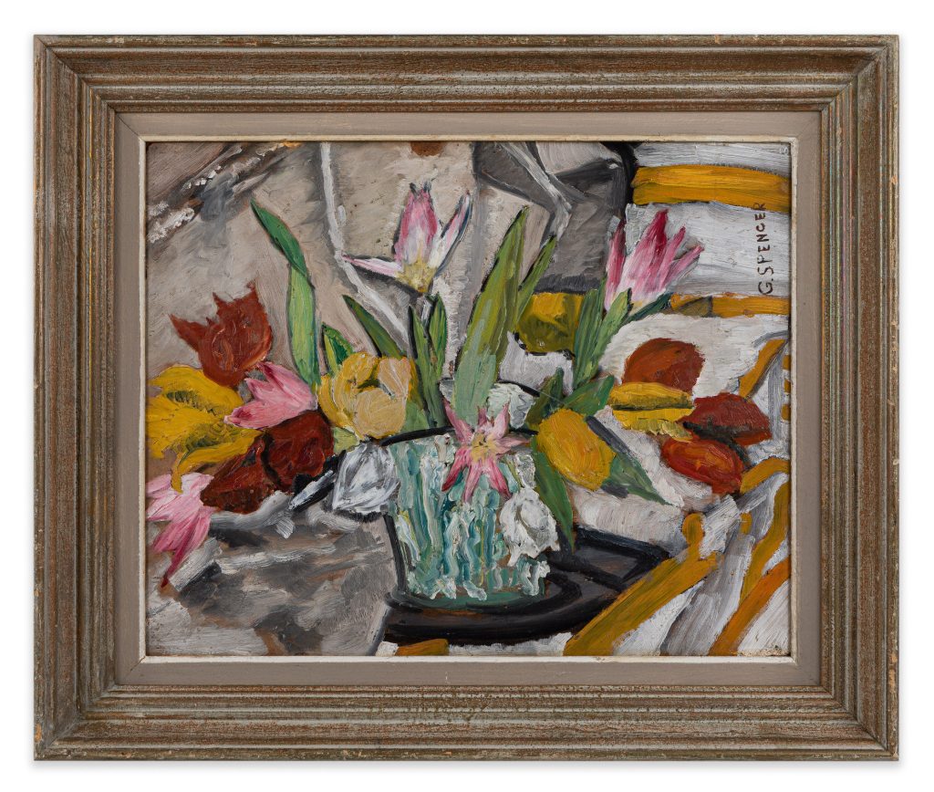 “Still Life of Flowers in a Vase (c.1950)”