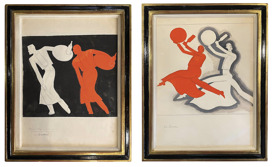 St Raphaël Quinquina Twins, The Discus Throwers and The Dance (c.1935)